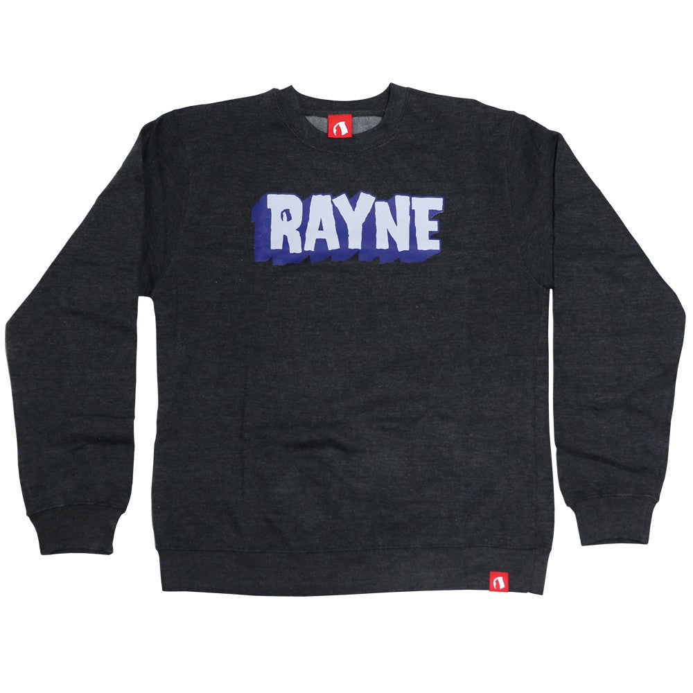 Rayne Longboards Giant Logo Crew Neck Sweatshirt - Large - Sweats