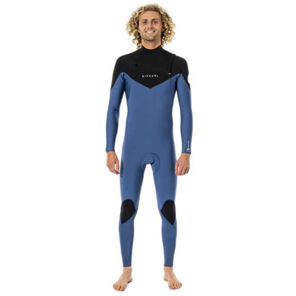 Rip Curl Dawn Patrol 4/3 Chest Zip Wetsuit Wsm9Cm Blue/Black (E5) - Fullsuit / Front-zip