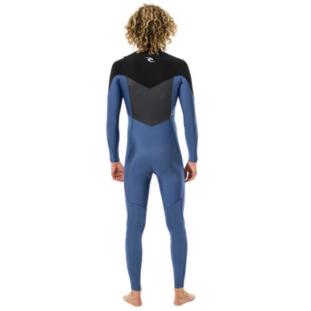 Rip Curl Dawn Patrol 4/3 Chest Zip Wetsuit Wsm9Cm Blue/Black (E5) - Fullsuit / Front-zip