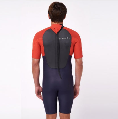 Rip Curl Omega 2mm Back Zip Springsuit Red 111Msp - Short Arm / Back-zip