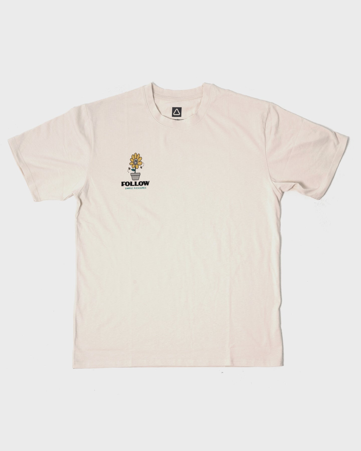 Follow Simple Pleasures Tee - Natural - Tees