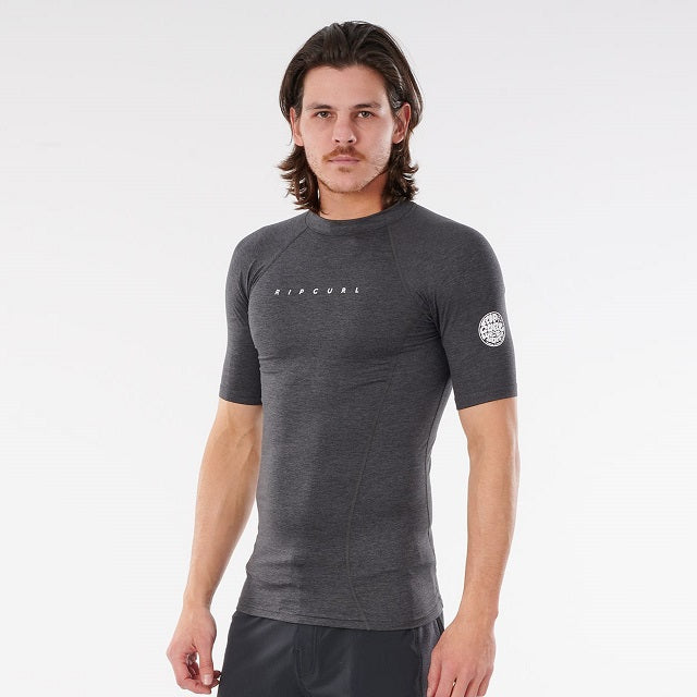 Rip Curl Dawn Patrol Perf Short Sleeve Uv Tee Black Wlu3Dm - S/S Vests
