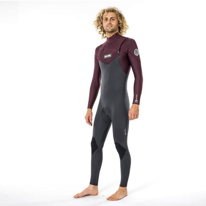 Rip Curl Dawn Patrol 4/3 Chest Zip Wetsuit Wsm9Cm Wine (E5) - Fullsuit / Front-zip