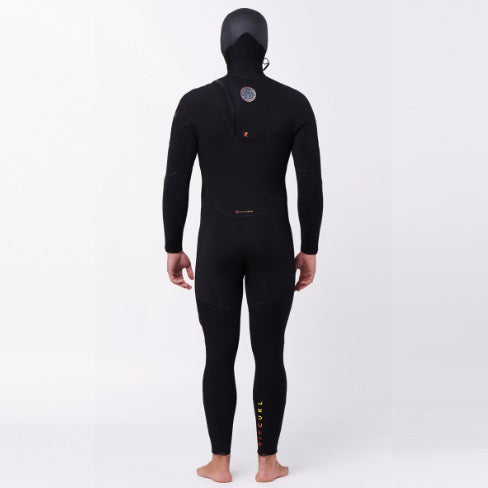 Rip Curl Flashbomb Heat Seeker 5/4 Zip Free Hooded Wetsuit - Wetsuit Wst5Wf (E6) - Hooded Fullsuits
